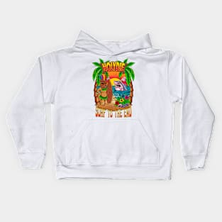 holiday surf tshirt Kids Hoodie